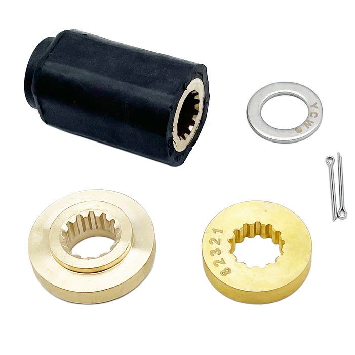 Polaflex Hub Kit for Suzuk/BRP/Johnson/Evinrude 35-65HP Brass